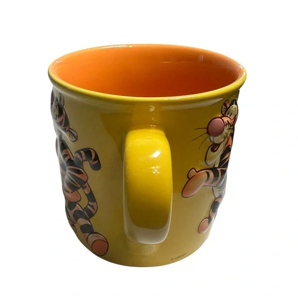 Disney Store Tigger Mug Winnie The Pooh Yellow Orange Cup - Picture 7 of 11